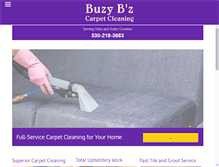 Tablet Screenshot of buzybzcarpetcleaning.com